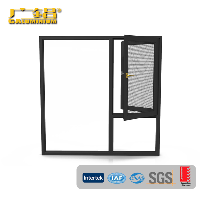 Aluminum Casement Windows na May Nakatagong Screen