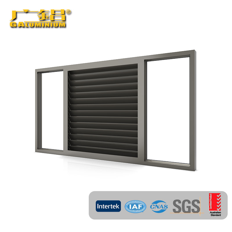 Panlabas na Simple At Matibay na Aluminum Louvers Window