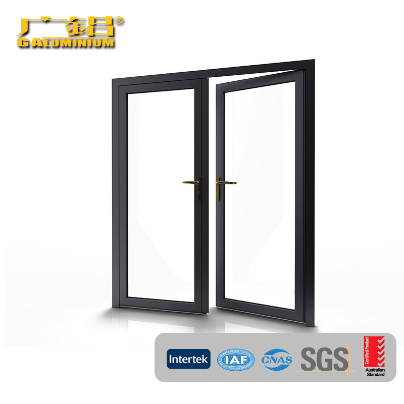 Pambahay na Powder Coating Aluminum Swing Casement Door